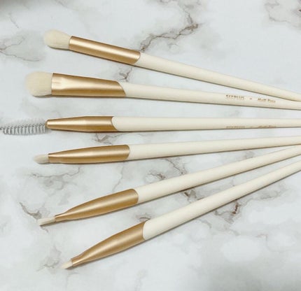 SIXPLUS X MATT ROSE メイクブラシ11本セット/SIXPLUS/メイクブラシを使ったクチコミ(3枚目)