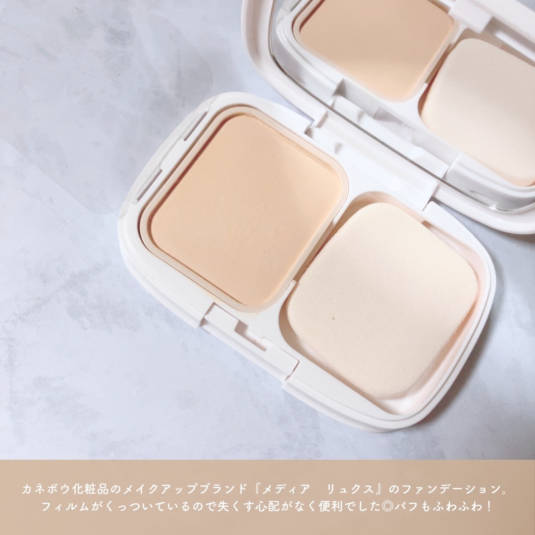 パウダーファンデーション/media luxe/パウダーファンデーションを使ったクチコミ（2枚目）