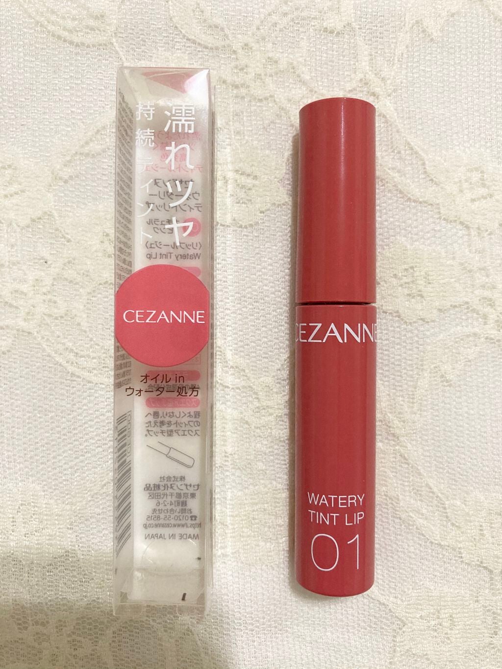 ウォータリーティントリップ/CEZANNE/リップティントを使ったクチコミ(1枚目)