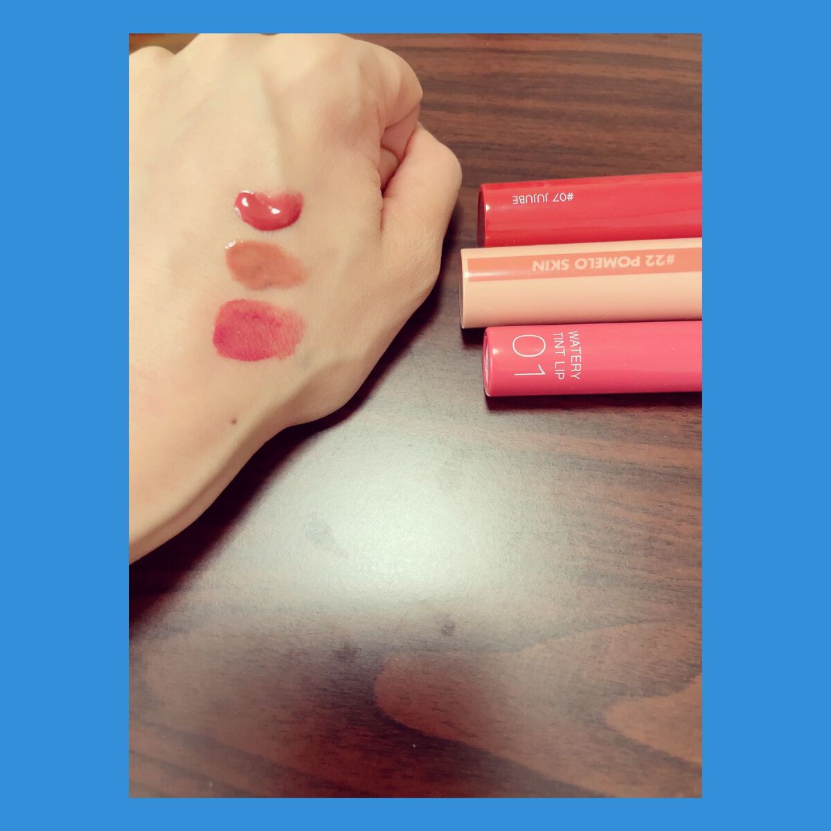 ジューシーラスティングティント/rom&nd/リップティントを使ったクチコミ（1枚目）