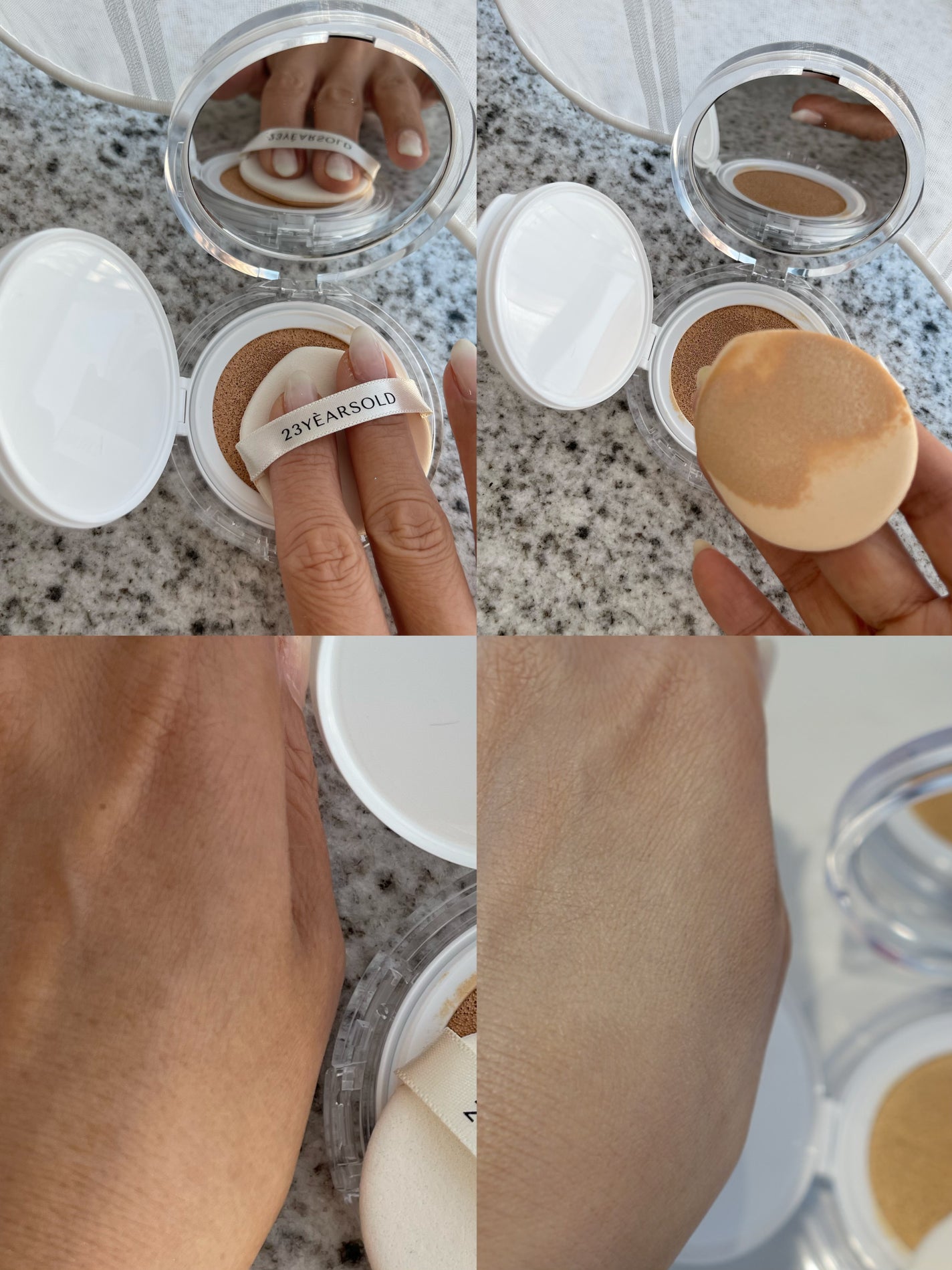 ハートリーフシーンカバークッション/23years old/クッションファンデーションを使ったクチコミ(2枚目)