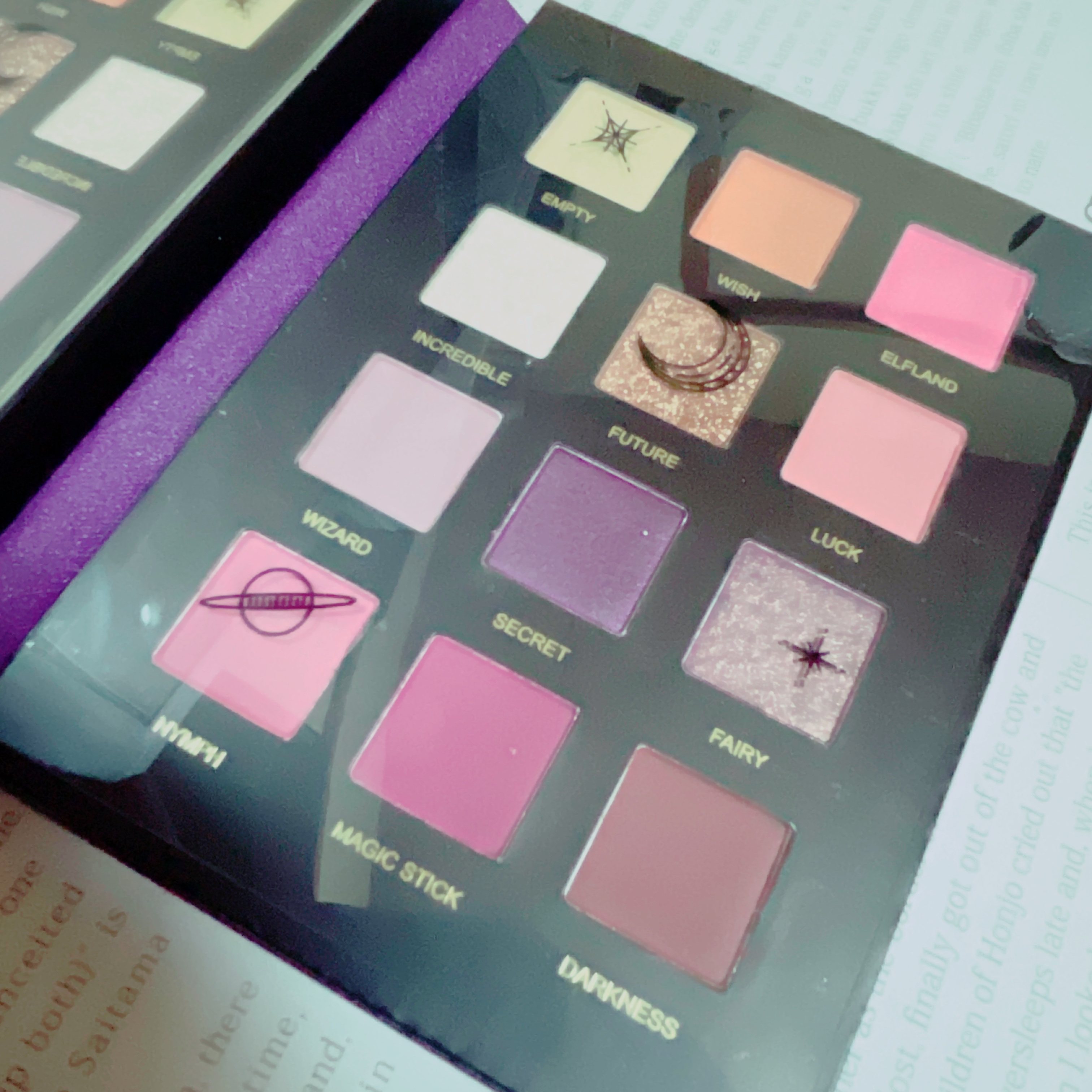 星空12色アイシャドウパレット purple(パープル)/VCND/アイシャドウパレットを使ったクチコミ（2枚目）