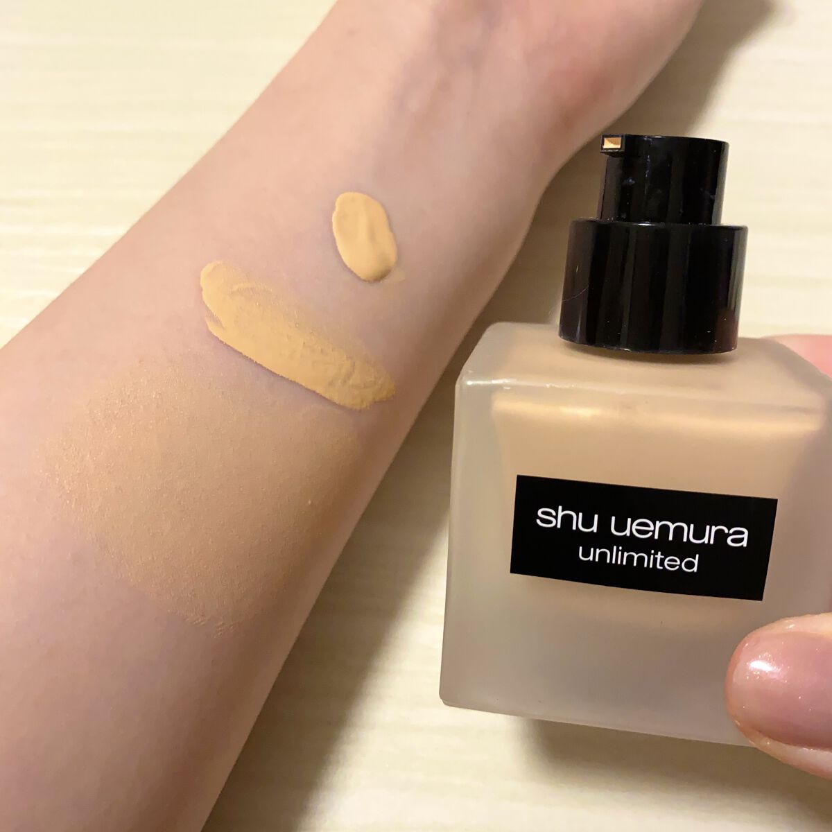 （旧）アンリミテッド ラスティング フルイド/shu uemura/リキッドファンデーションを使ったクチコミ（3枚目）