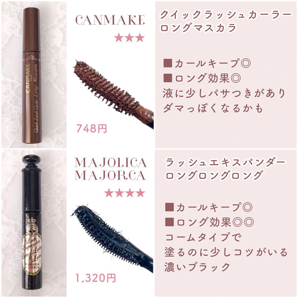 ラッシュエキスパンダー ロングロングロング/MAJOLICA MAJORCA/マスカラを使ったクチコミ（3枚目）