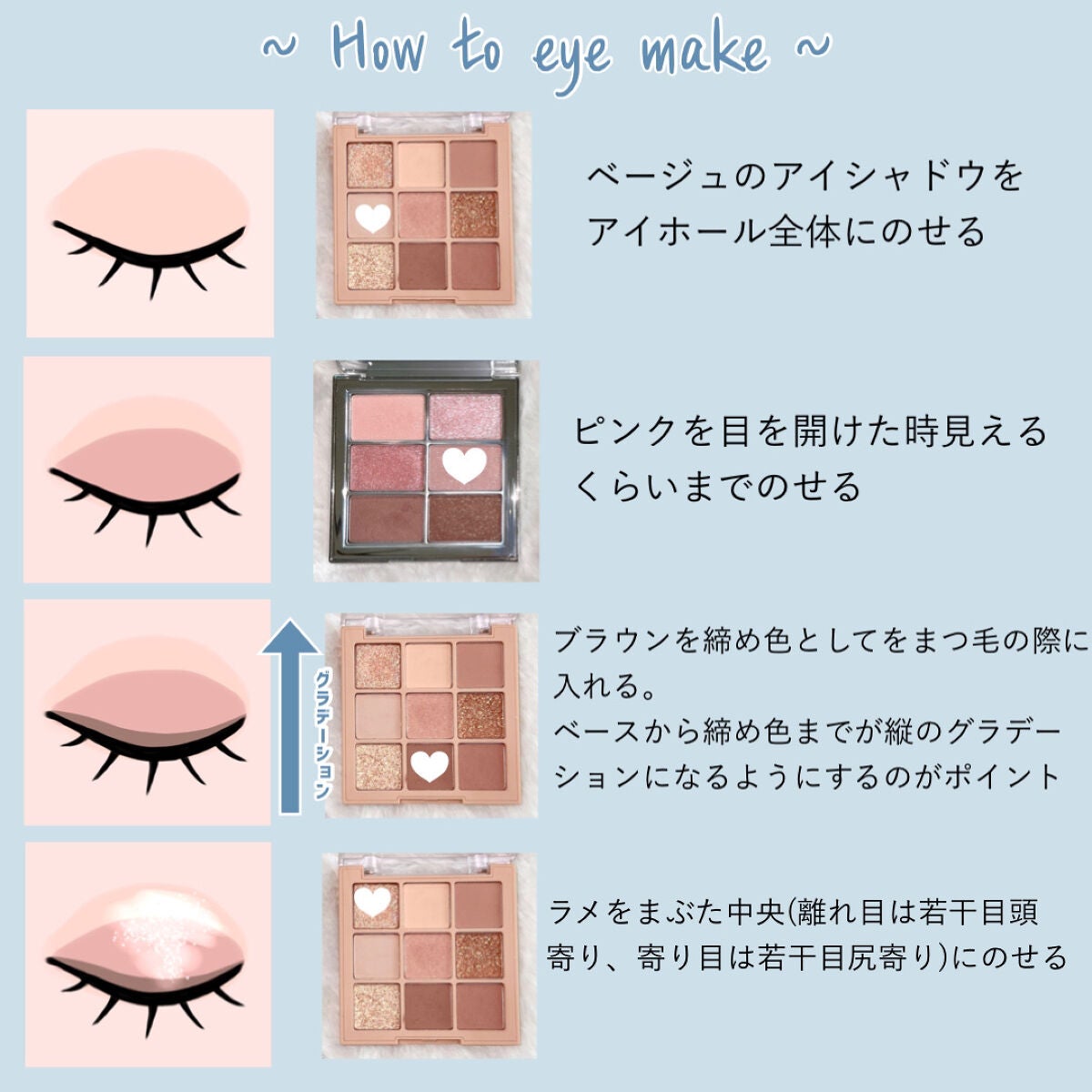 ジューシーピュアアイズ/キャンメイク/アイシャドウパレットを使ったクチコミ(2枚目)