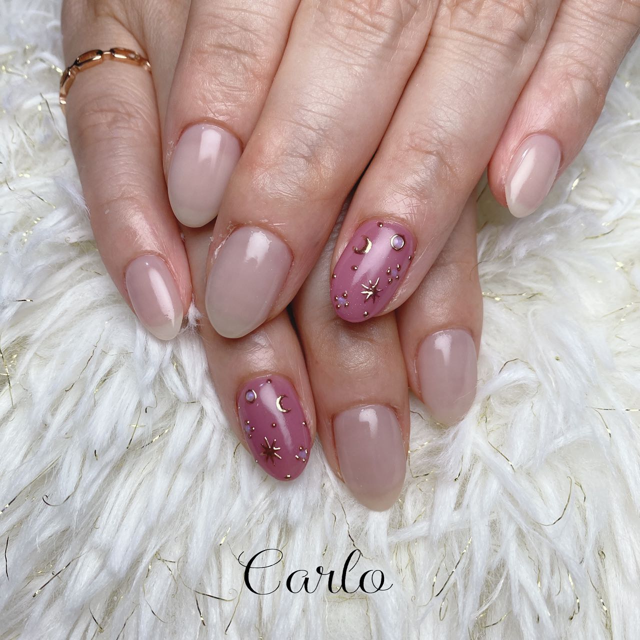 YUKA on LIPS 「.2本art¥6000-..#nail#nailist#ネイル..」(1枚目)