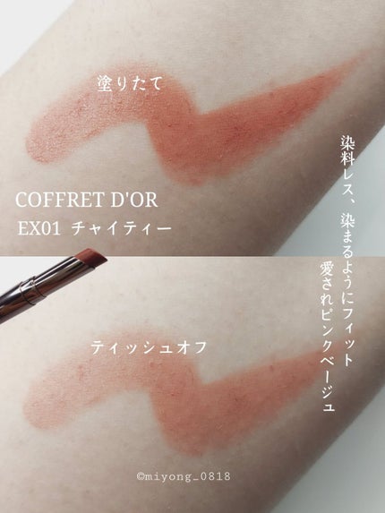 ティントティールージュ EX01 チャイティー/コフレドール/口紅の画像