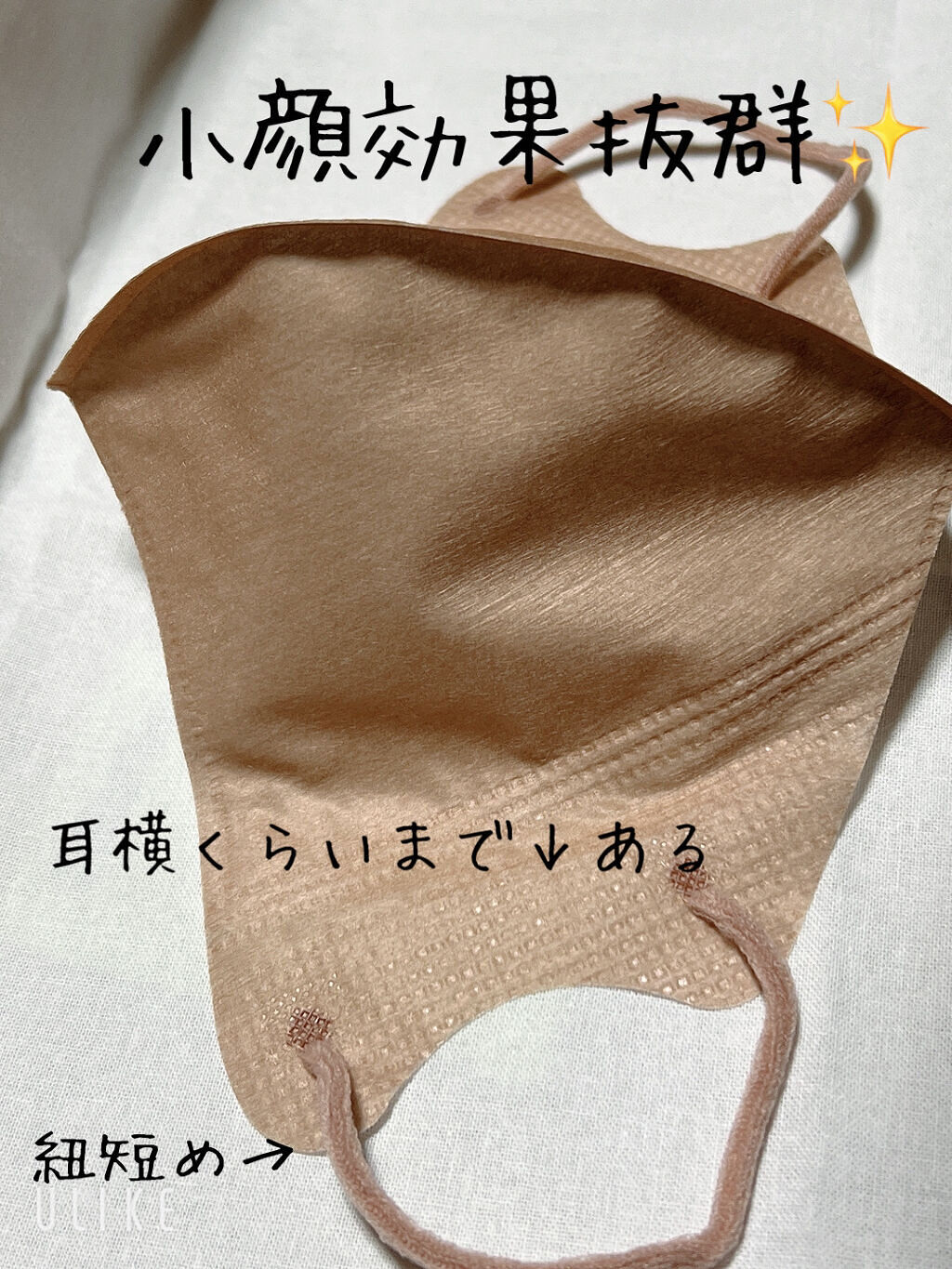 立体不織布マスク/DAISO/マスクを使ったクチコミ（2枚目）