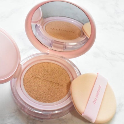 ワンダーベルベットラスティングクッション/i’m meme/クッションファンデーションを使ったクチコミ(2枚目)