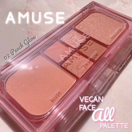 ヴィーガンフェイスオールパレット/AMUSE/アイシャドウパレットを使ったクチコミ(1枚目)