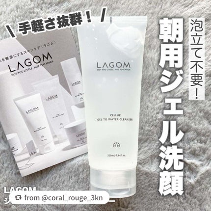ラゴム ジェルトゥウォーター クレンザー(朝用洗顔)/LAGOM /その他洗顔料を使ったクチコミ(1枚目)