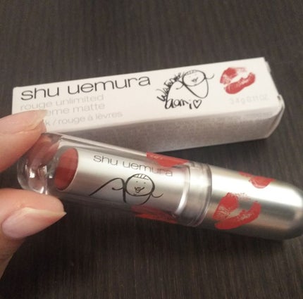 ルージュ アンリミテッド マット/shu uemura/口紅を使ったクチコミ(1枚目)