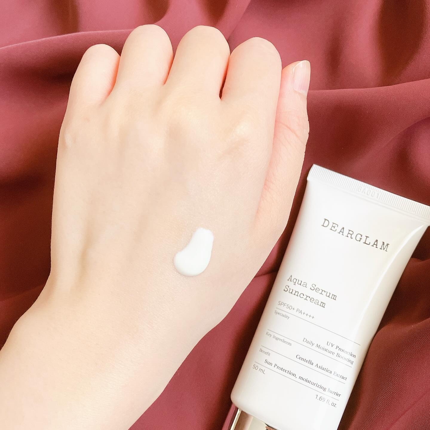 アクア セラム 日焼け止め/dearglam/日焼け止めクリームを使ったクチコミ（3枚目）