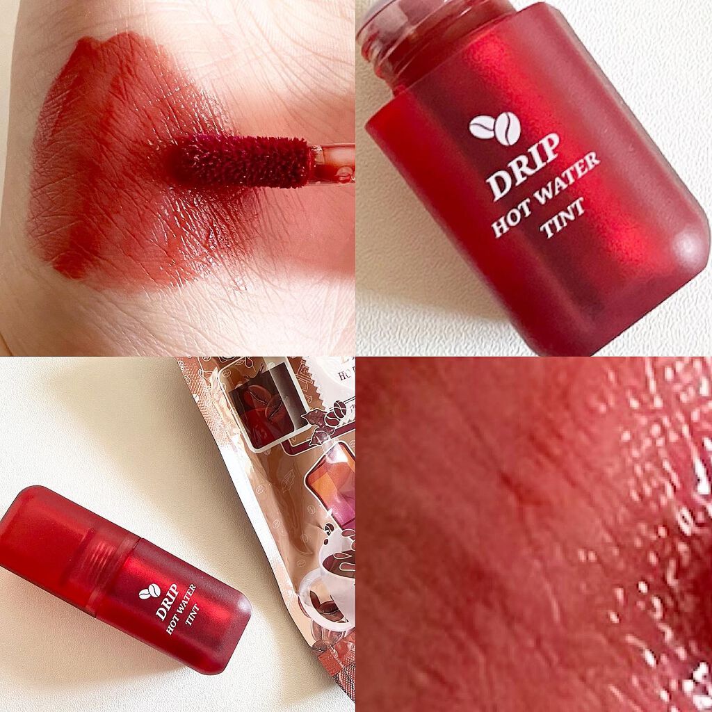 ドリップホットウォーターティント/BLACK ROUGE/リップティントを使ったクチコミ(1枚目)