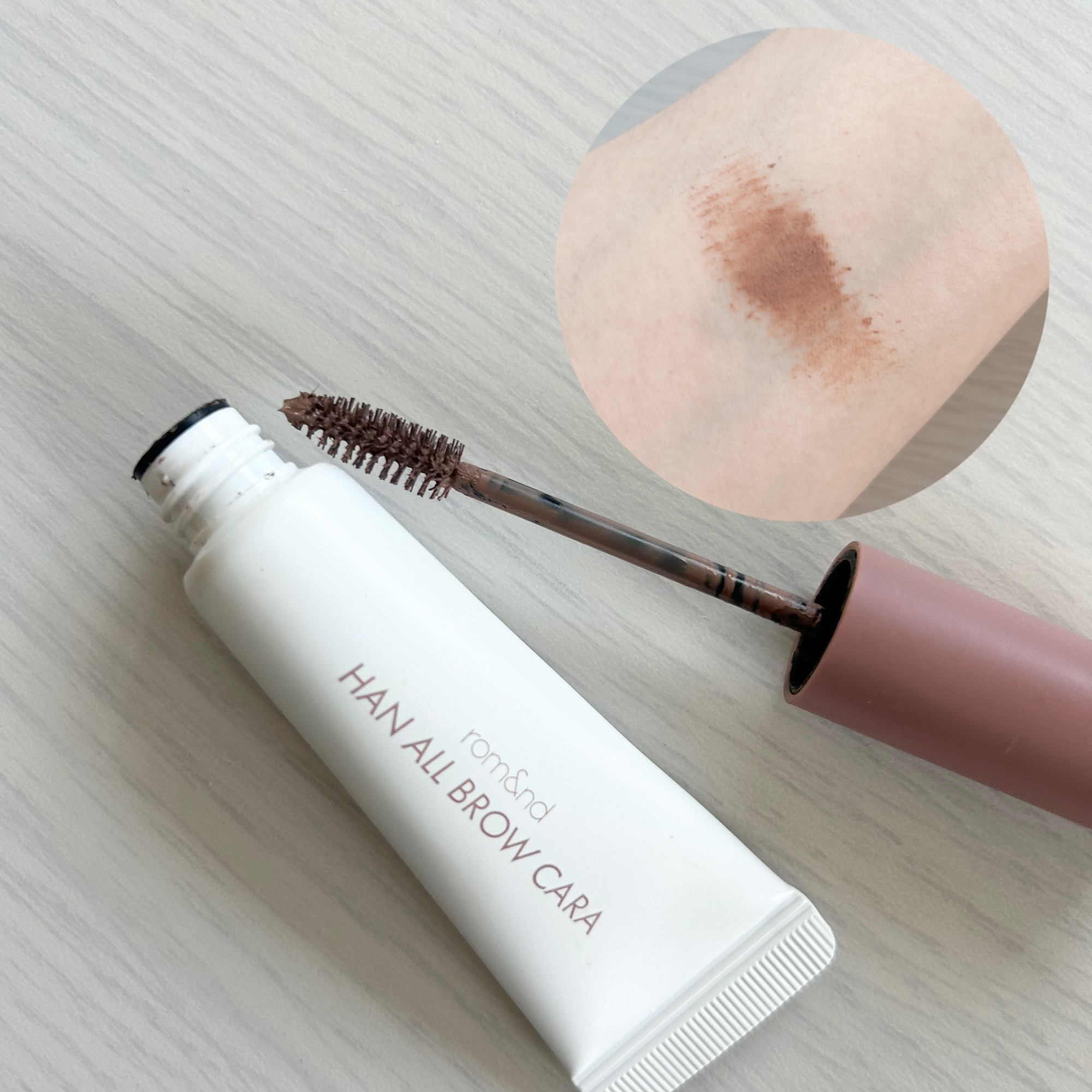 ハンオールブロウカラ/rom&nd/眉マスカラを使ったクチコミ（2枚目）