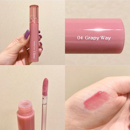 グラスティングカラーグロス/rom&nd/リップグロスを使ったクチコミ(6枚目)