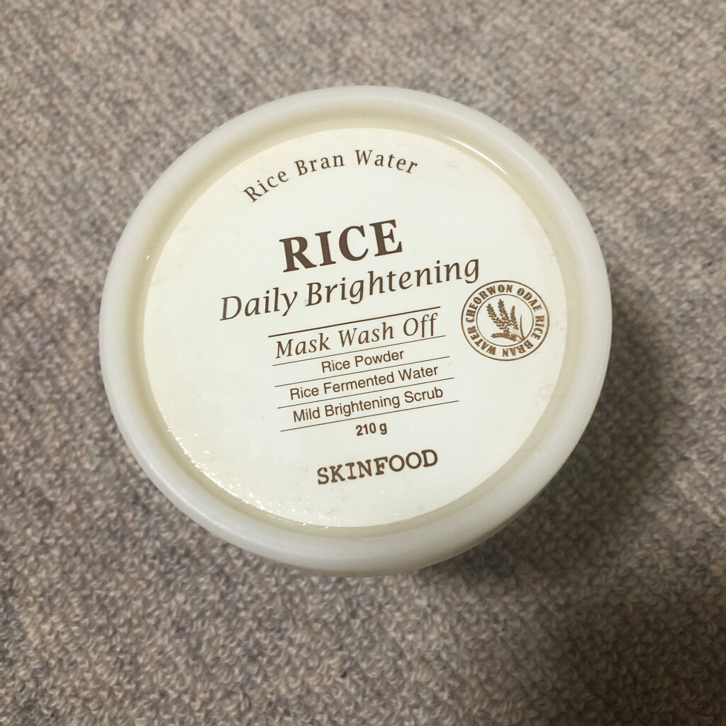 ライスマスク ウォッシュオフ/SKINFOOD/洗い流すパック・マスクを使ったクチコミ（1枚目）