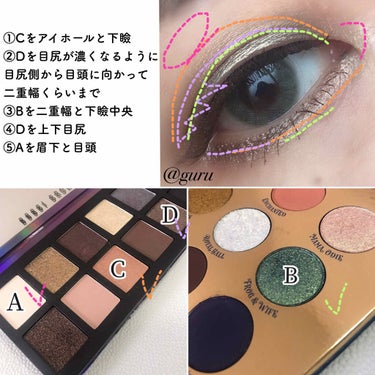 ミッドナイト マスカレード アイシャドウ パレット/ColourPop/パウダーアイシャドウを使ったクチコミ（3枚目）