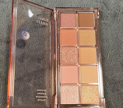 シーズナルブレンディングアイシャドウパレット/Peach C/アイシャドウパレットを使ったクチコミ(2枚目)