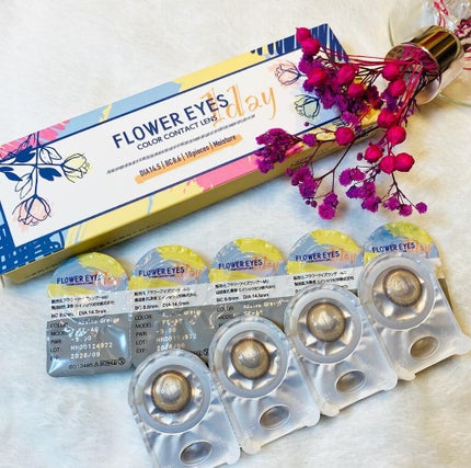 フラワーアイズ ワンデー/株式会社ビューフロンティア/ワンデー(1DAY)カラコンを使ったクチコミ(2枚目)