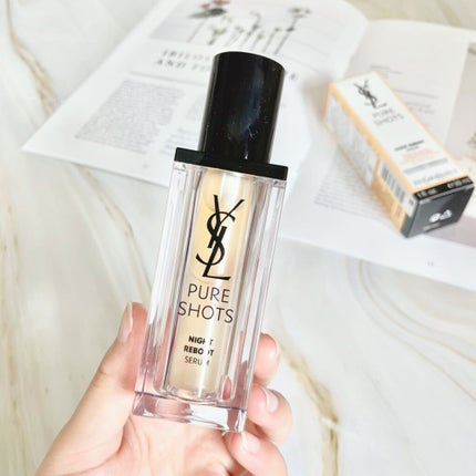 ピュアショット ナイト リチャージセラム/YVES SAINT LAURENT BEAUTE/美容液を使ったクチコミ(3枚目)