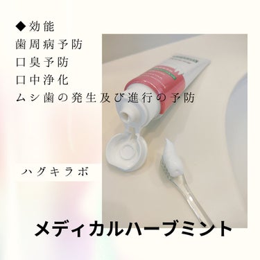 
＜ガム・ハグキラボ デンタルペースト＞
　メディカルハーブミント

年齢とともに気になってくるハグキまわりのこと。
毎日の歯磨きだけではなんだか不安。
そんな私にうれしい商品を発見しました!(^^)!