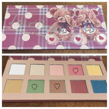 FlowerKnows Love Bear 10色アイシャドウパレットのクチコミ「もえさんとさやねぇ発案・企画
LIPSの皆さんとコラボ 第2弾 参加させてもらいます(´˘`＊.....」（2枚目）