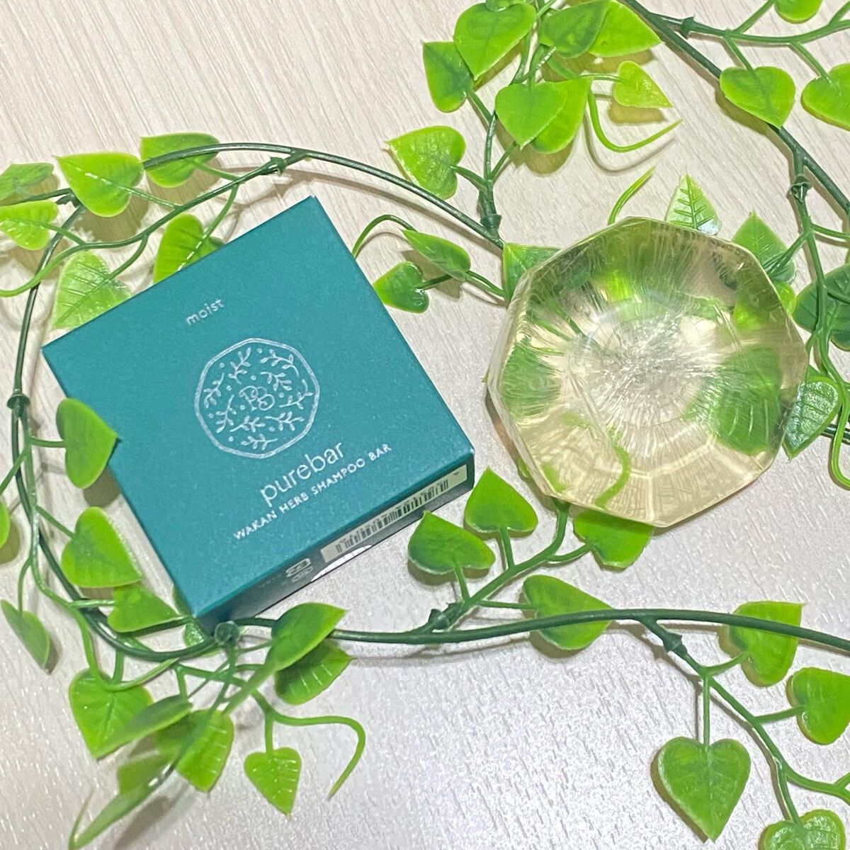 ピュアバー 和漢ハーブシャンプーバー モイスト/purebar/市販シャンプーを使ったクチコミ（1枚目）