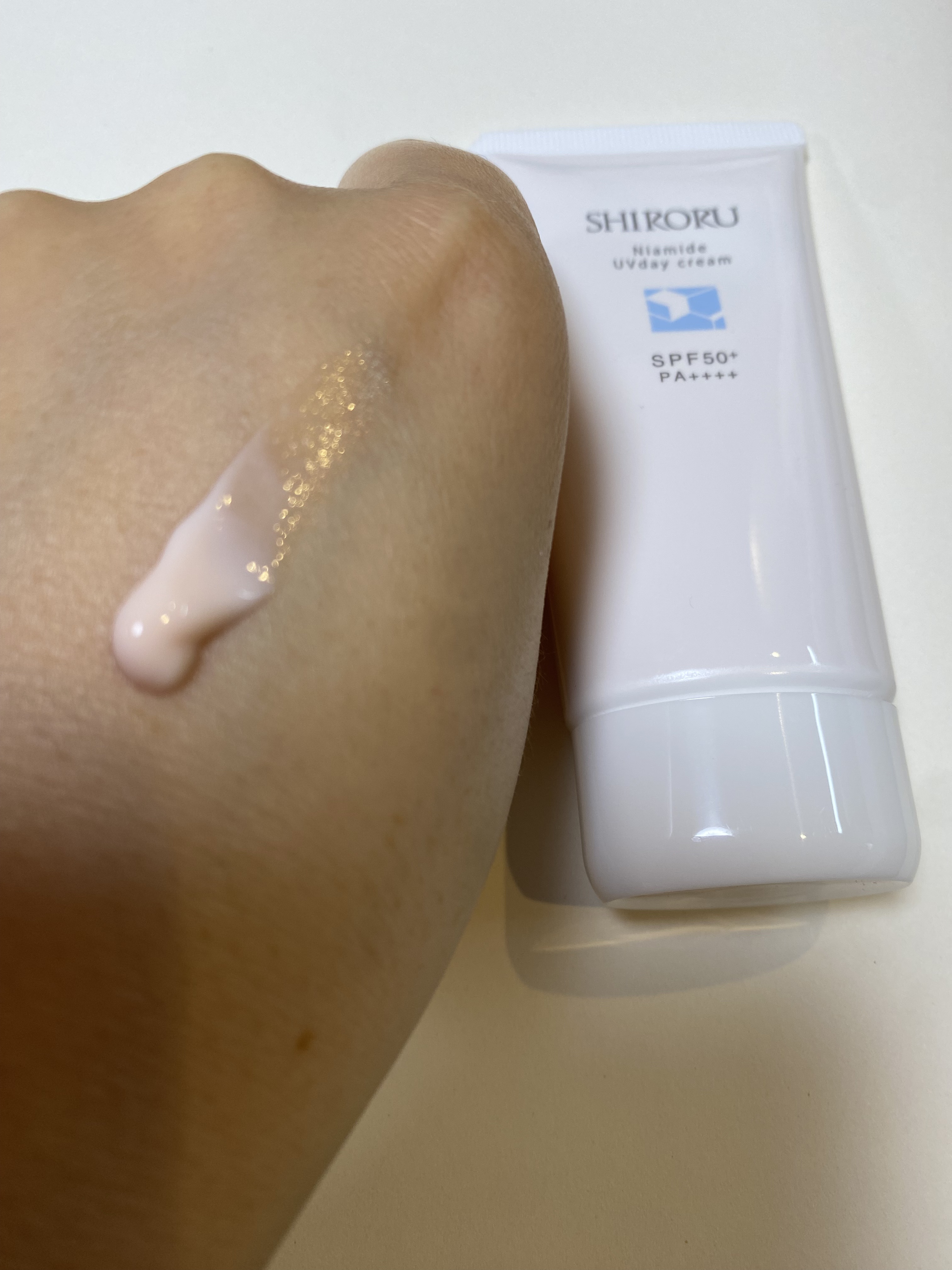 ナイアミドUVデイクリーム/SHIRORU/日焼け止めクリームを使ったクチコミ（2枚目）