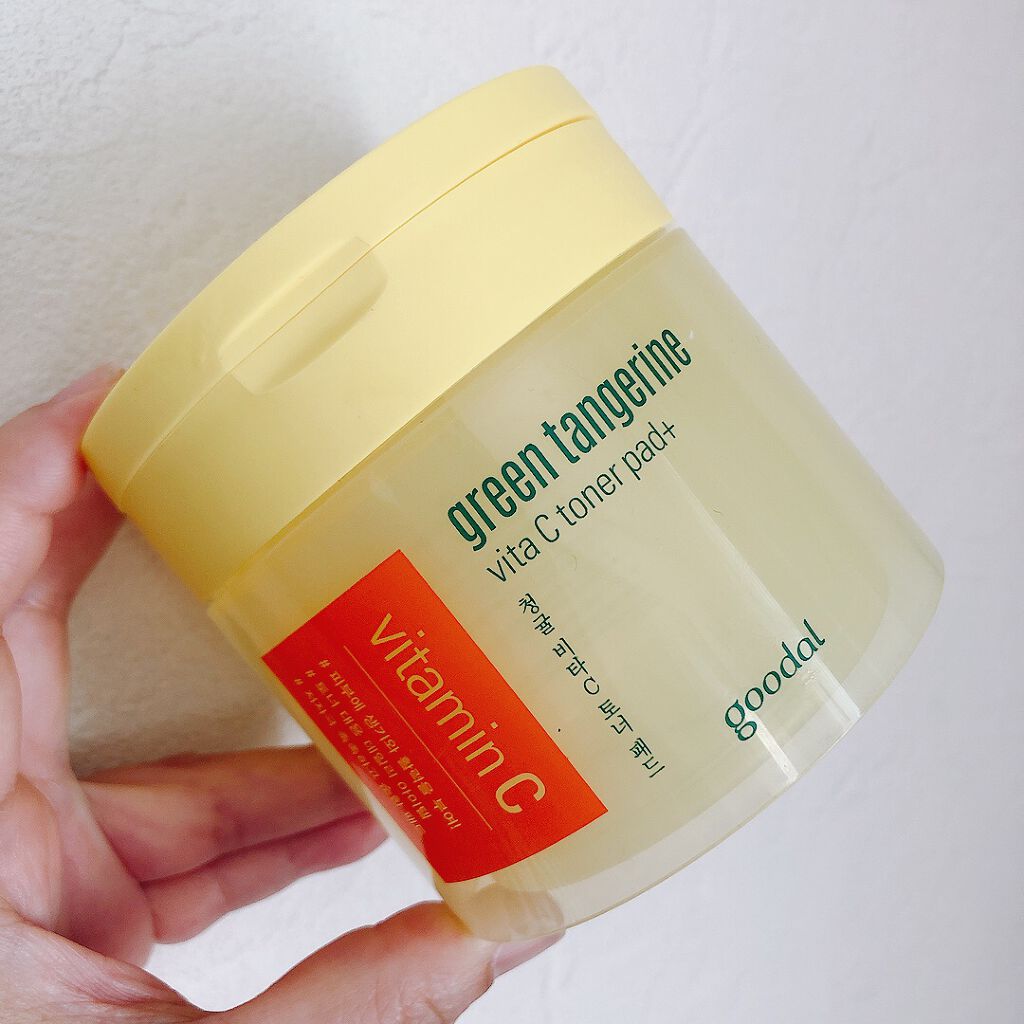 グリーンタンジェリン ビタCダークスポットケアパッド/goodal/トナーパッドを使ったクチコミ(1枚目)