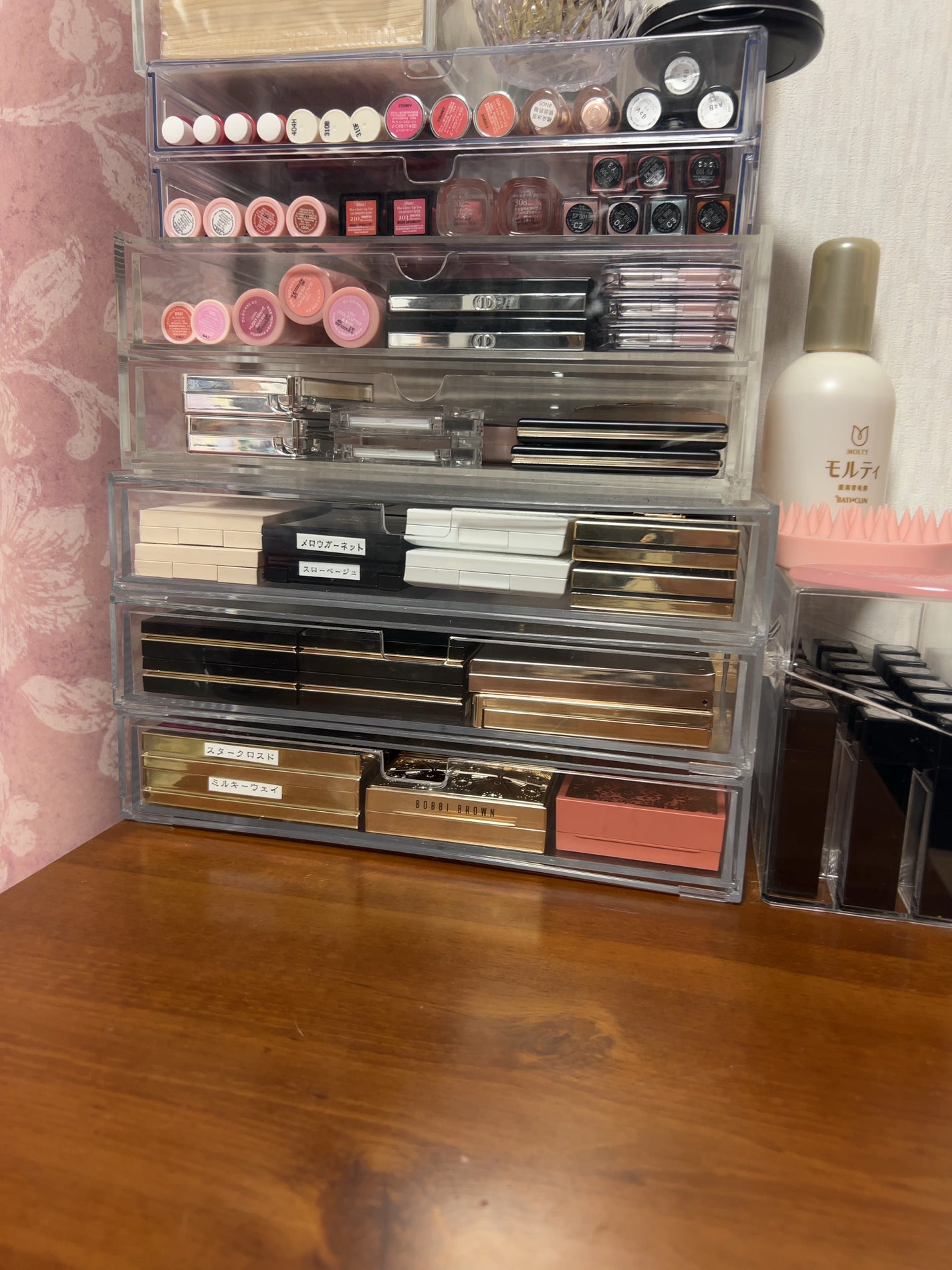 重なるアクリルケース2段引出・大/無印良品/その他化粧小物を使ったクチコミ(3枚目)