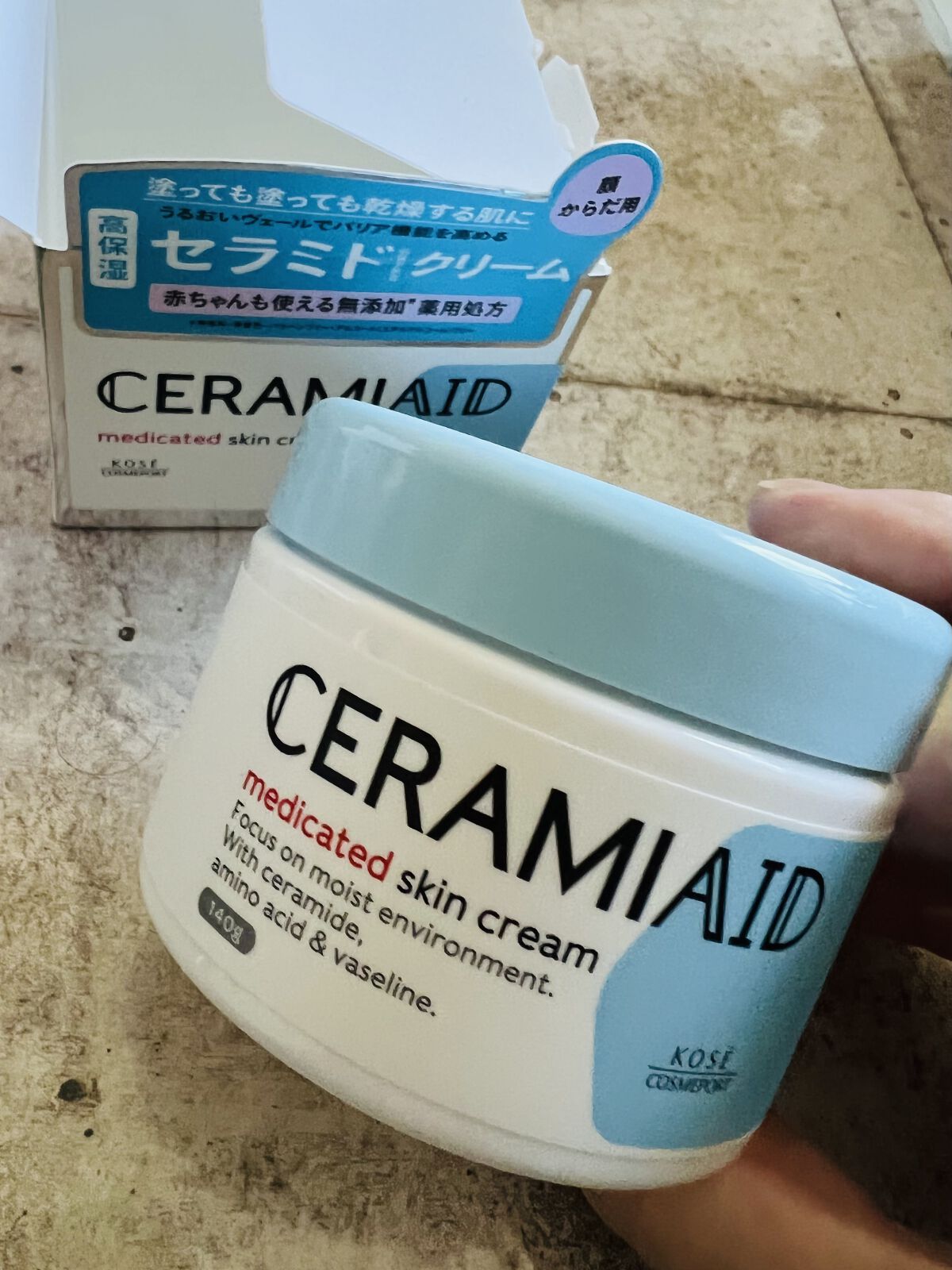 セラミエイド 薬用スキンクリーム 140g/セラミエイド/フェイスクリームを使ったクチコミ（2枚目）