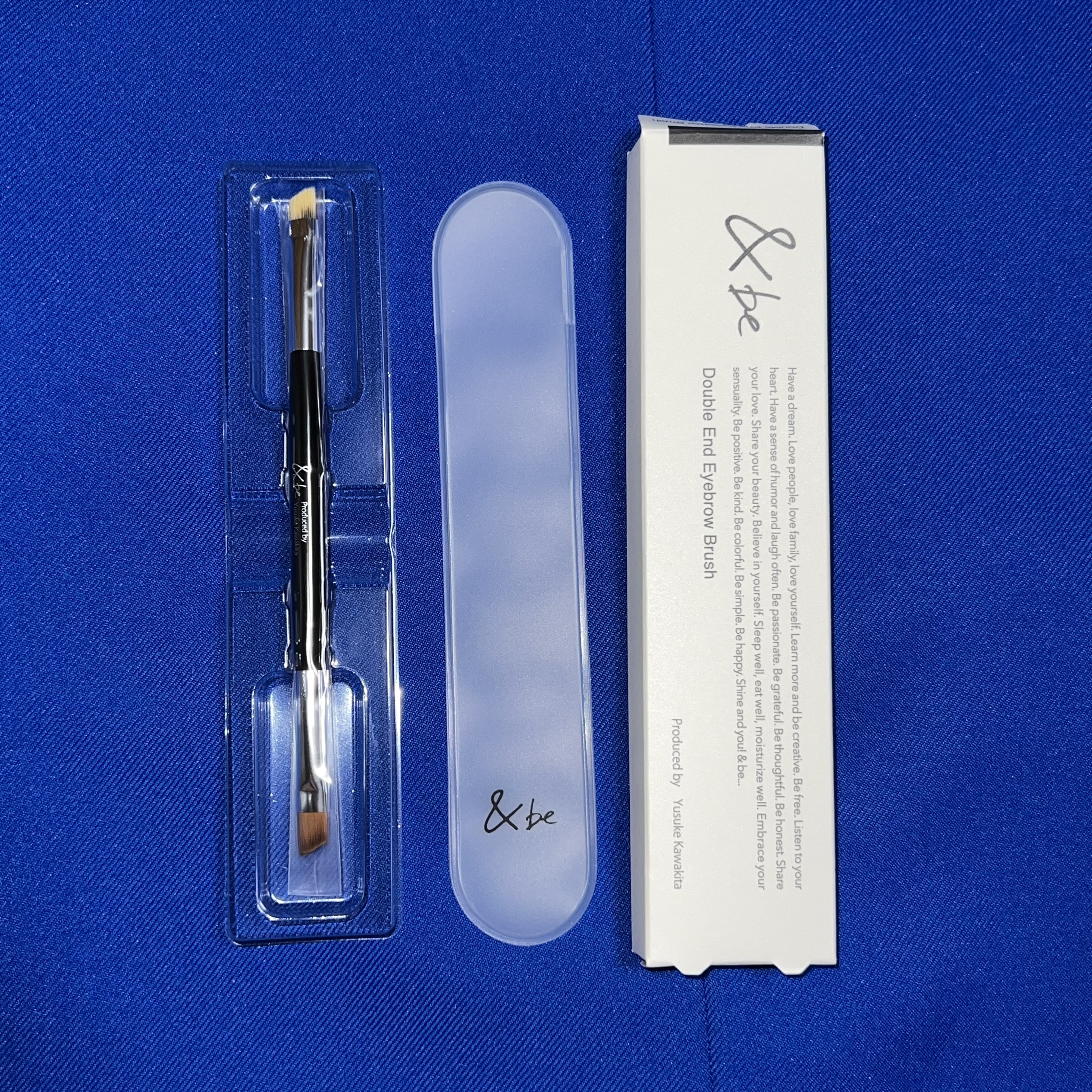 ダブルエンドアイブロウブラシ熊野筆/＆be/メイクブラシを使ったクチコミ（1枚目）