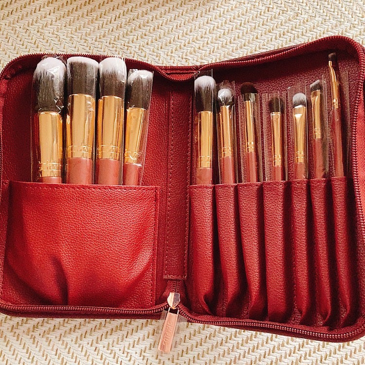 貴族のゴールド メイクブラシ11本セット 化粧ポーチ付き/SIXPLUS/メイクブラシを使ったクチコミ(5枚目)