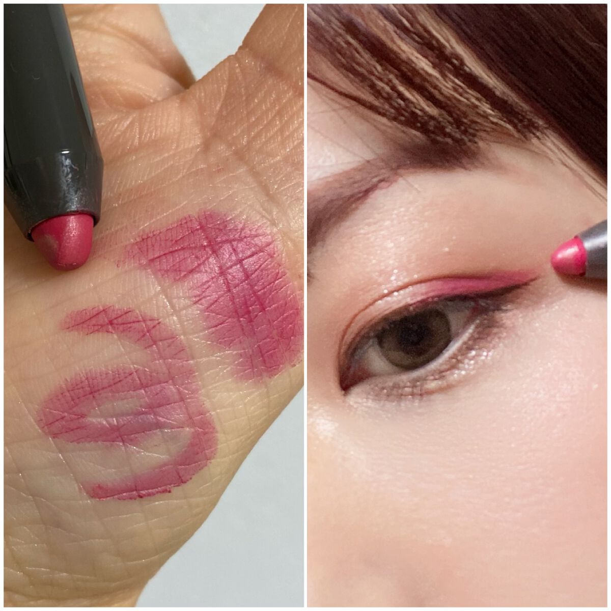  ニュアンス シャドウ スティック 07 奥の手/OSAJI/ペンシルアイライナーを使ったクチコミ（2枚目）