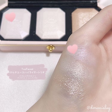 ～ダイヤモンドライト シリーズ～ マルチユース ハイライター トリオ/Too Faced/パウダーハイライトを使ったクチコミ（2枚目）