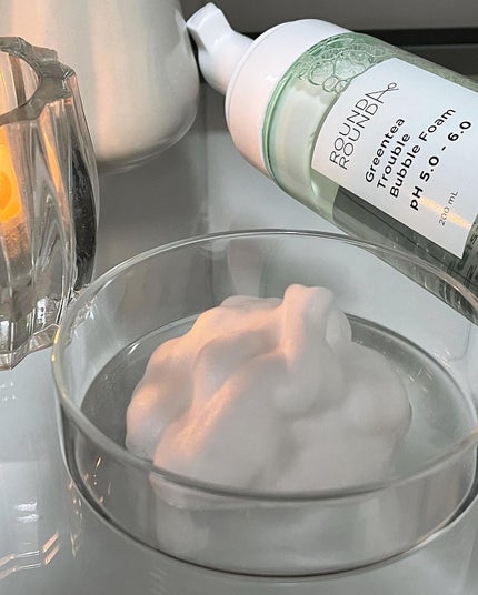 グリーンティートラブルバブルフォーム/ラウンドアラウンド/泡洗顔を使ったクチコミ(1枚目)