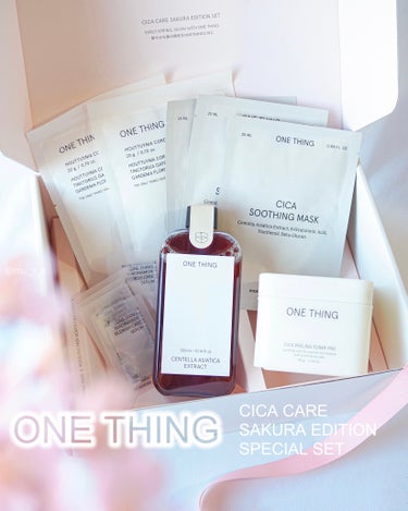 CICA CARE SAKURA EDITION SET/ONE THING/化粧水を使ったクチコミ（1枚目）