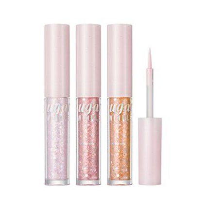 シュガー トゥインクル リキッド グリッター/PERIPERA/グリッターを使ったクチコミ(3枚目)