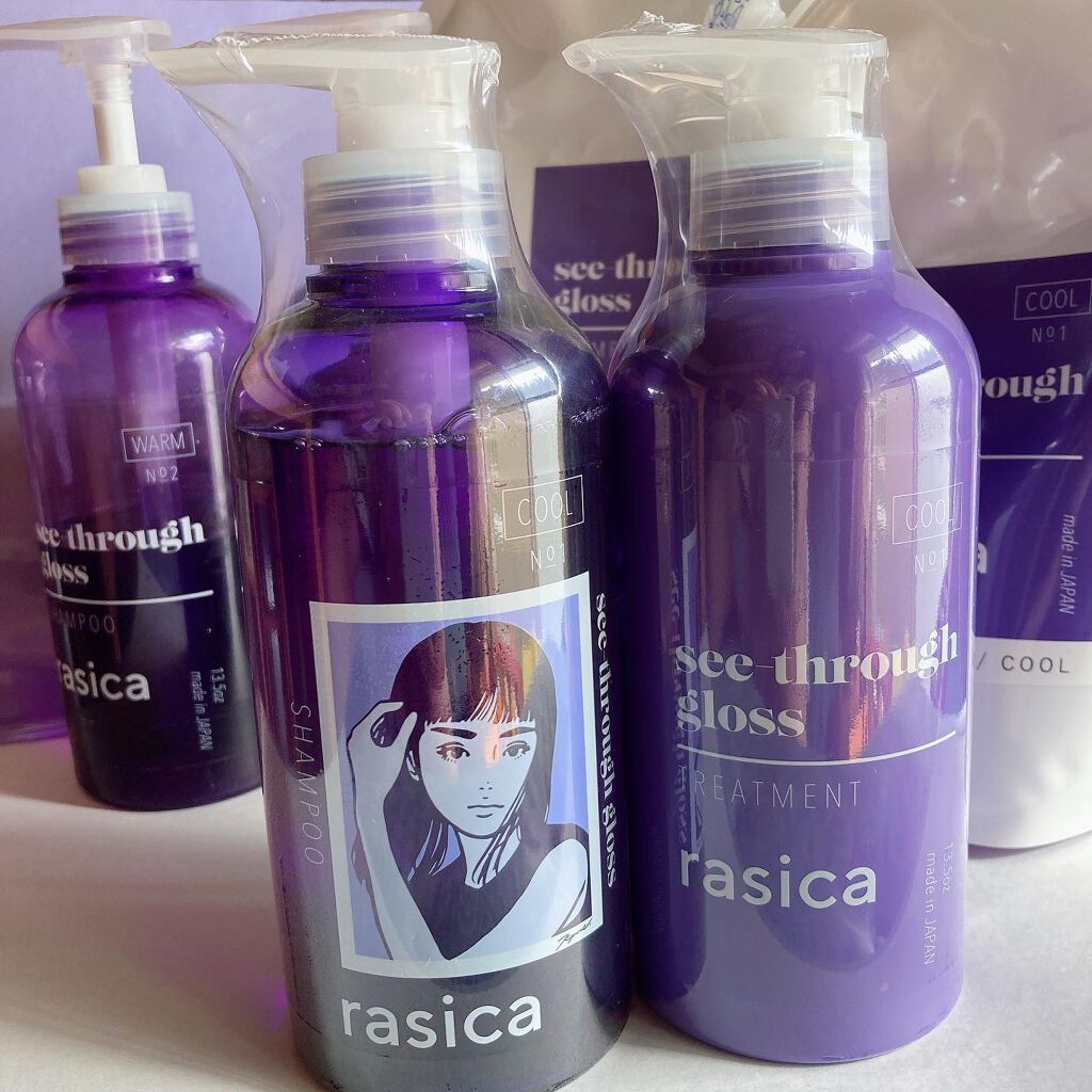 シースルーグロスシャンプー/トリートメント/rasica/市販シャンプーを使ったクチコミ(1枚目)