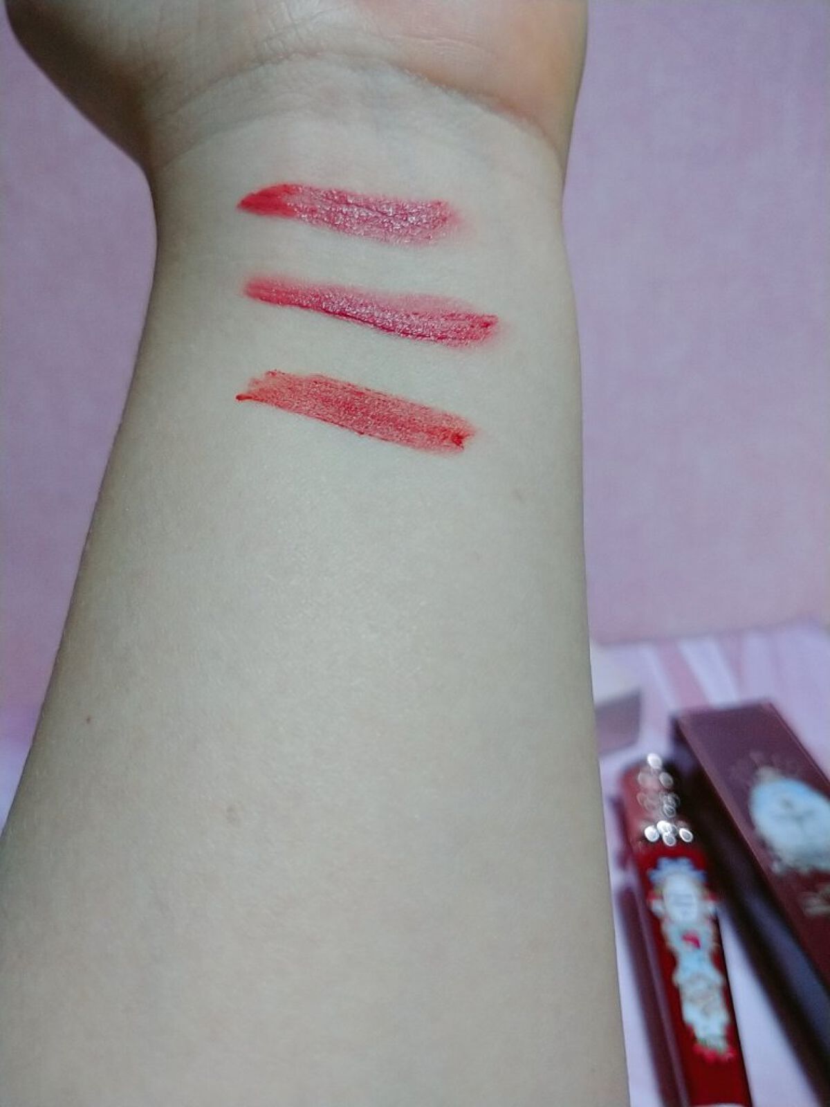 ストロベリーロココシリーズ クラウドマットリップ/FlowerKnows/リップグロスを使ったクチコミ（2枚目）