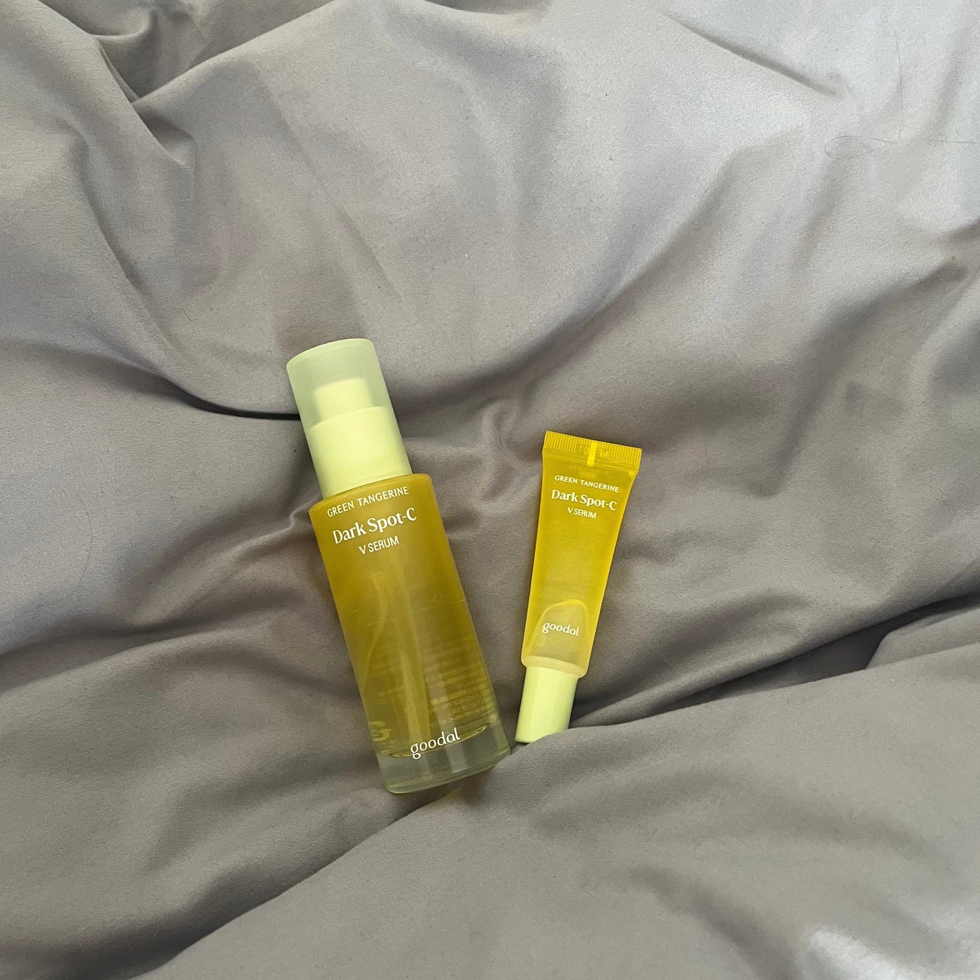 グリーンタンジェリン ビタC ダークスポットケアセラム/goodal/美容液を使ったクチコミ(2枚目)