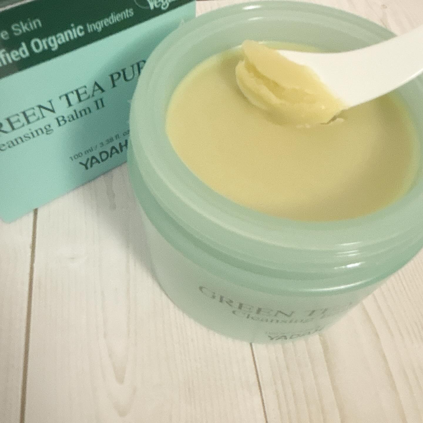 グリーンティーピュアクレンジングバームⅡ/YADAH/クレンジングバームを使ったクチコミ（2枚目）