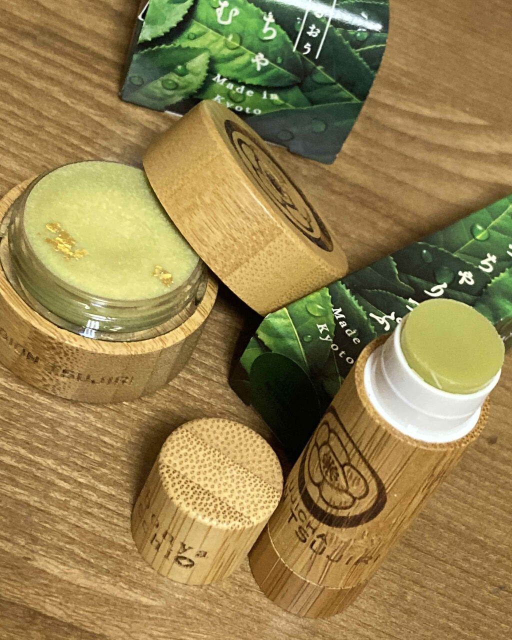 京さんぽりっぷくりーむ 祇園辻利 「抹茶」 Matcha green tea/しゃぼんやぽっち/リップクリームを使ったクチコミ（2枚目）
