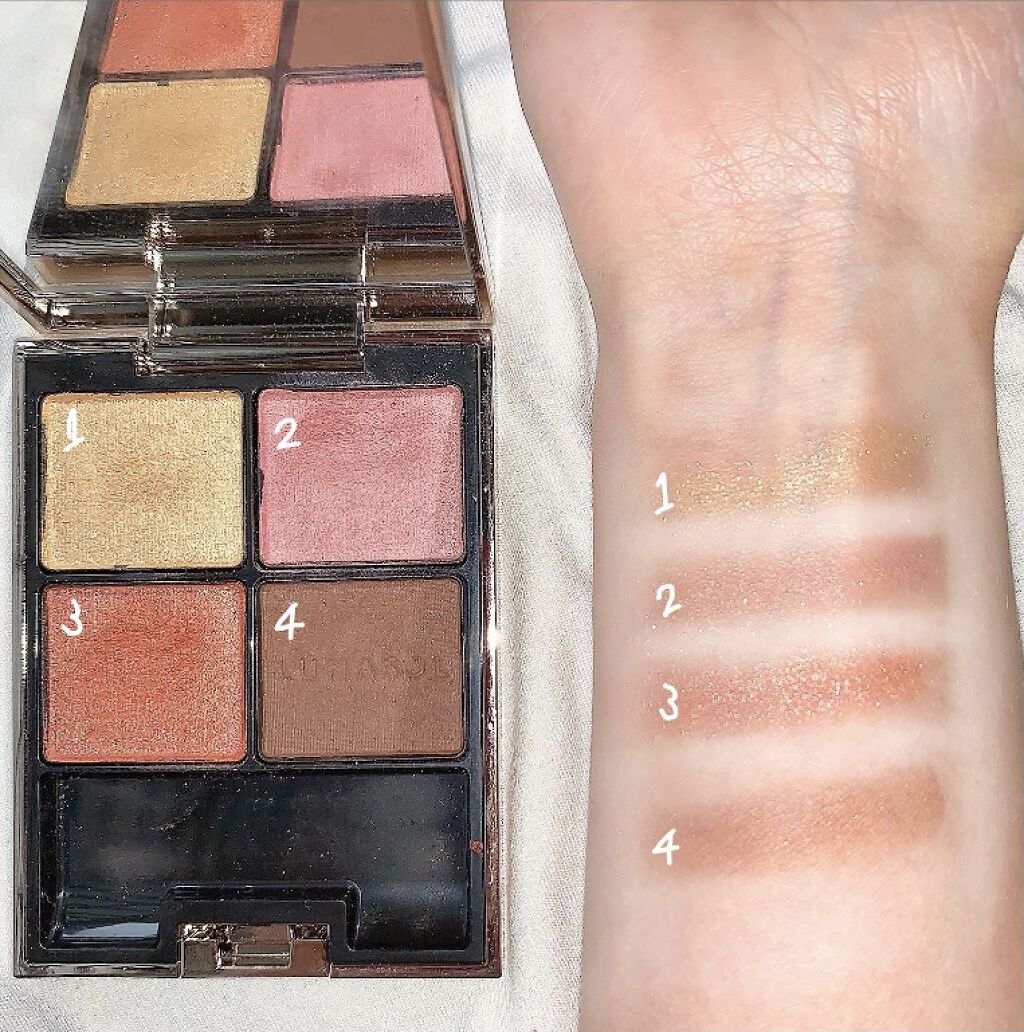 アイカラーレーション 11 Savage Rose/LUNASOL/アイシャドウパレットを使ったクチコミ（3枚目）