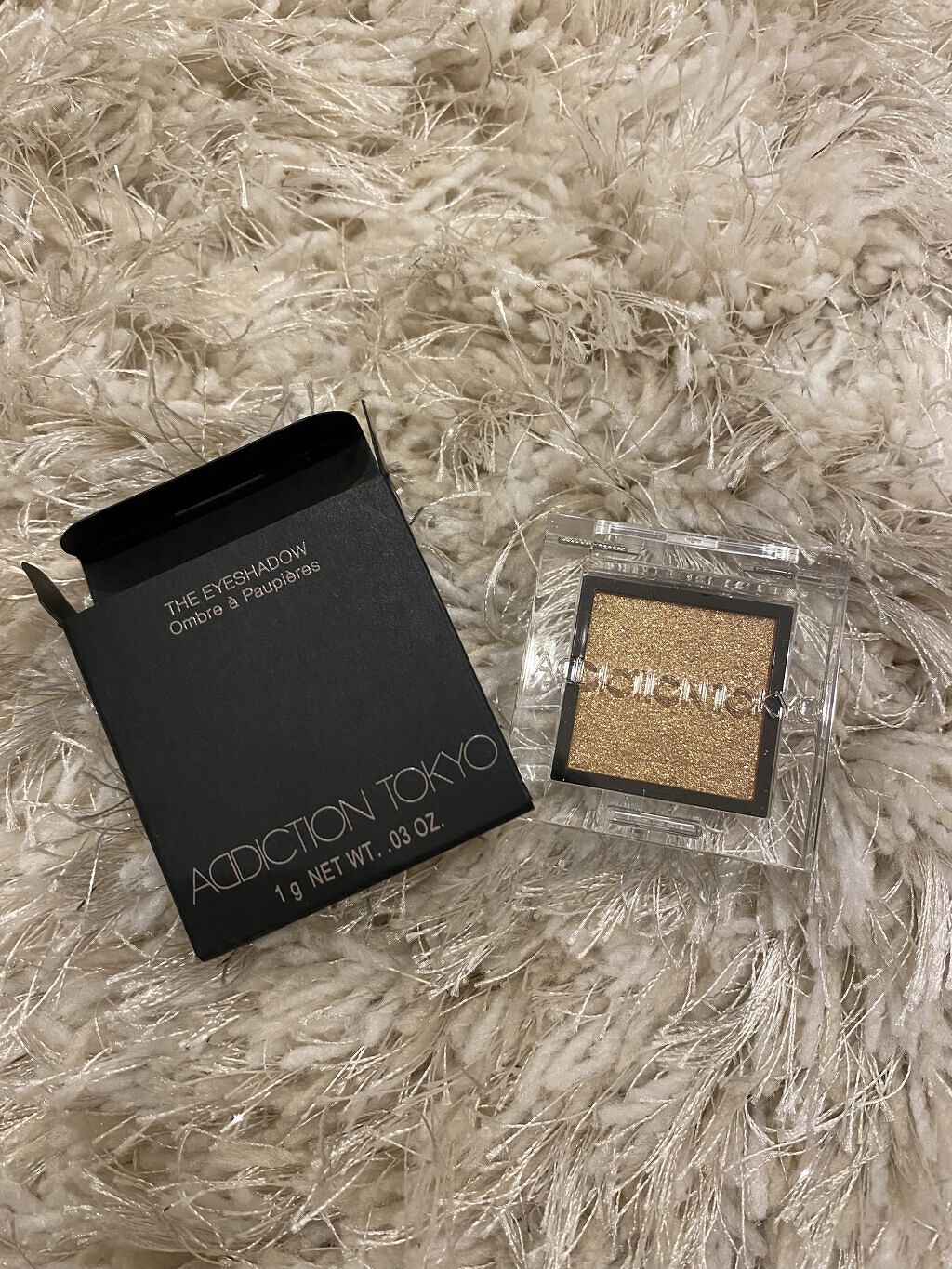 アディクション ザ アイシャドウ スパークル 010SP Imperial Topaz/ADDICTION/単色アイシャドウを使ったクチコミ（1枚目）