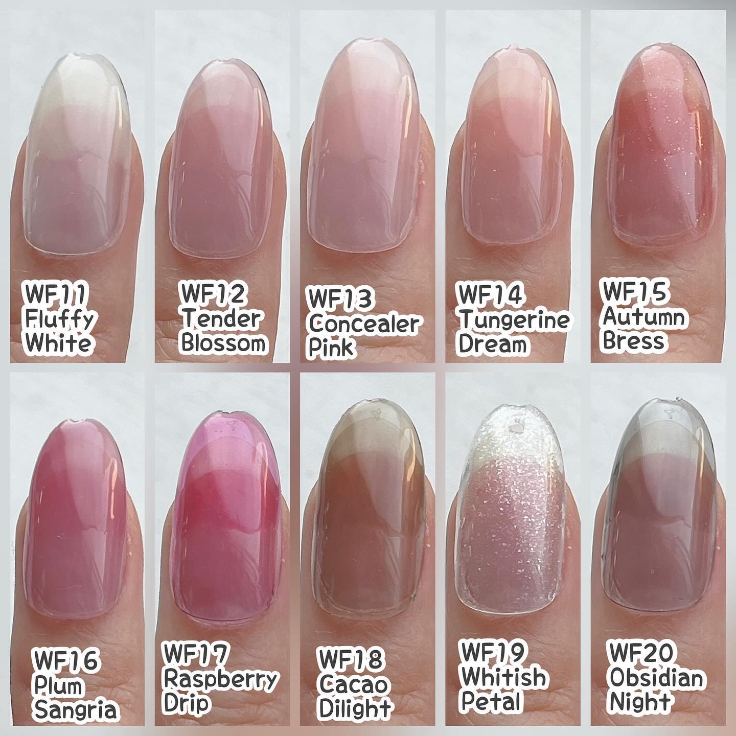 i ウィークリージェル セリア カラージェル ノンワイプ セリア ジェルネイル リニューアルver カラーチャート💅🏻 秋の