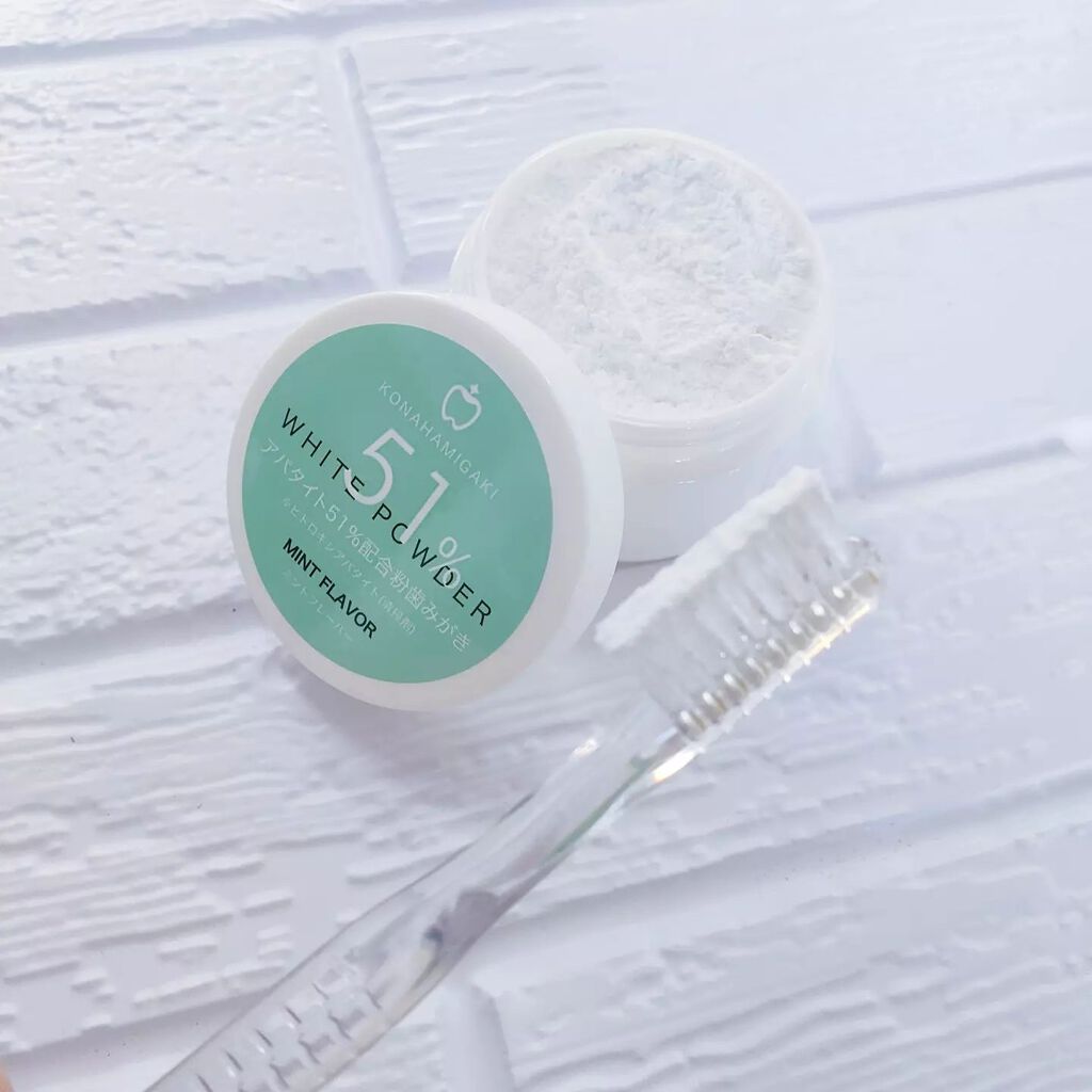 KONAHAMIGAKIホワイトニングパウダー/surprise/歯磨き粉を使ったクチコミ(4枚目)
