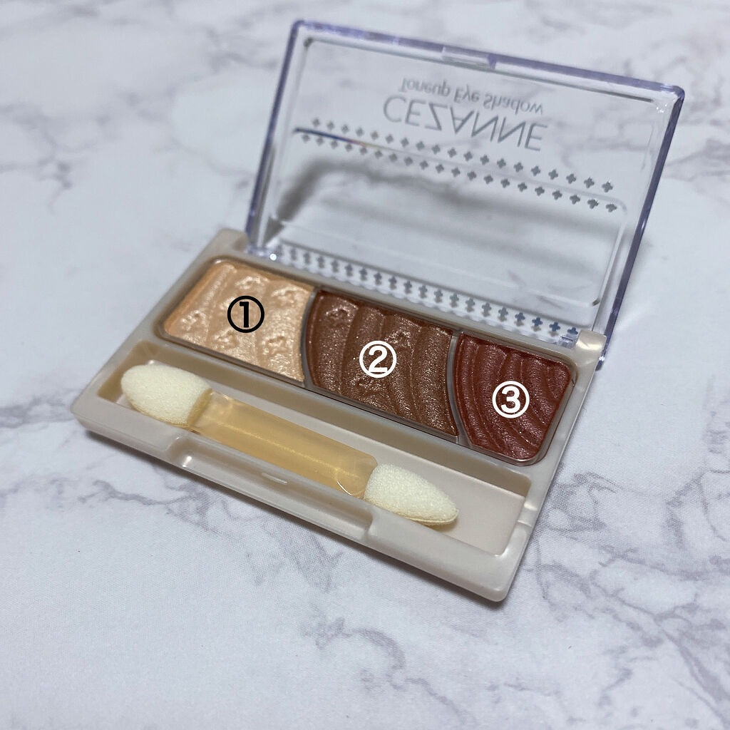 トーンアップアイシャドウ/CEZANNE/アイシャドウパレットを使ったクチコミ（2枚目）