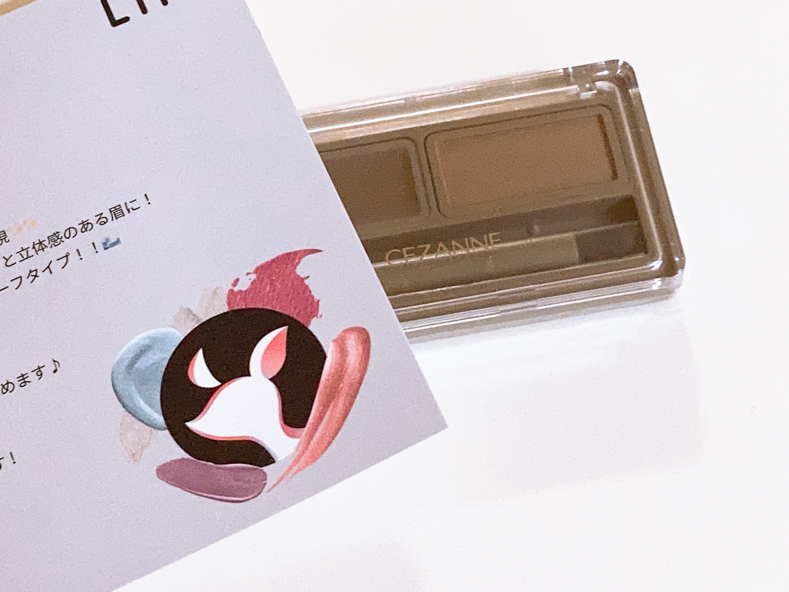 アイブロウワックス＆パウダー/CEZANNE/アイブロウを使ったクチコミ（1枚目）